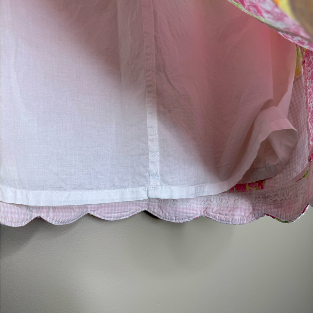 Lilly Pulitzer Pink and White Quilted Style Mini Skirt - Picture 10 of 16